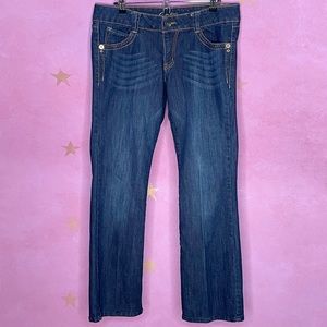 Candies Vintage Embroidered Jeans Bootcut Women’s Junior’s Size 13 Scandi
